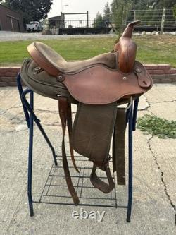Horse Tack 16 Fabtron Trail Barrel Western Saddle