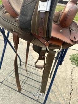 Horse Tack 16 Fabtron Trail Barrel Western Saddle