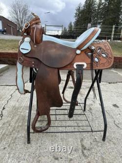 Horse Tack 16 Saddle King Western Barrel Racing Saddle