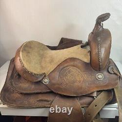 Horse Tack 16 Western Leather Handmade Vintage Saddle