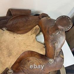 Horse Tack 16 Western Leather Handmade Vintage Saddle