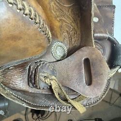 Horse Tack 16 Western Leather Handmade Vintage Saddle