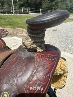 Horse Tack Antique N. Porter 15 Western Saddle