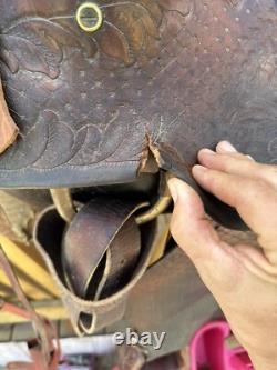 Horse Tack Antique N. Porter 15 Western Saddle