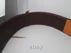 Horse Western Tooled Oak Leaf Leather Rear Flank Back Saddle Cinch