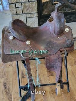 Hud Roberts Ranch Cutter Saddle 16 Show Quality Leather Western Signature HR