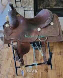 Hud Roberts Ranch Cutter Saddle 16 Show Quality Leather Western Signature HR