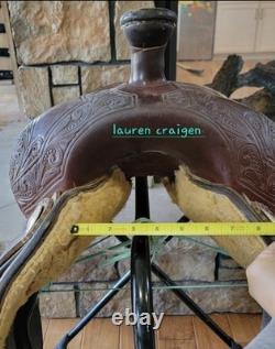 Hud Roberts Ranch Cutter Saddle 16 Show Quality Leather Western Signature HR