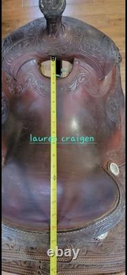 Hud Roberts Ranch Cutter Saddle 16 Show Quality Leather Western Signature HR