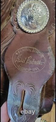Hud Roberts Ranch Cutter Saddle 16 Show Quality Leather Western Signature HR