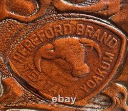 Hurrford Tex Tan Yoakum 16 In Western Saddle Used. Excellent Condition No Wear