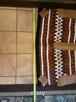 IMPACT GEL Western Saddle Navajo Woven Show Pad Black Rust Brown Wh Large 36x34