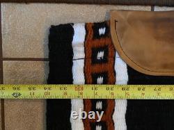 IMPACT GEL Western Saddle Navajo Woven Show Pad Black Rust Brown Wh Large 36x34