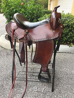 Imus 4-Beat Amish-Made Gaited Horse Saddle, 16 withStandard Tree, withBreast Collar