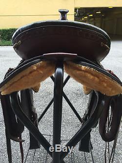 Imus 4-Beat Amish-Made Gaited Horse Saddle, 16 withStandard Tree, withBreast Collar