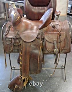 Incredibly Rare, Museum Quality 1889 SC Gallup Western Ranch/Pueblo Saddle