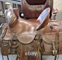 Incredibly Rare, Museum Quality 1889 SC Gallup Western Ranch/Pueblo Saddle