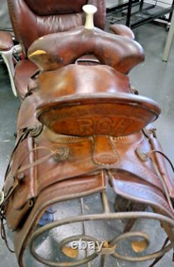 Incredibly Rare, Museum Quality 1889 SC Gallup Western Ranch/Pueblo Saddle