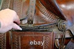 Incredibly Rare, Museum Quality 1889 SC Gallup Western Ranch/Pueblo Saddle