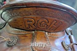 Incredibly Rare, Museum Quality 1889 SC Gallup Western Ranch/Pueblo Saddle
