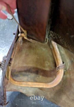 Incredibly Rare, Museum Quality 1889 SC Gallup Western Ranch/Pueblo Saddle