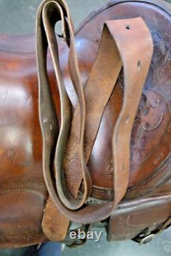 Incredibly Rare, Museum Quality 1889 SC Gallup Western Ranch/Pueblo Saddle