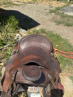JC Higgins 14.5 Vintage Western Saddle