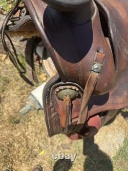 JC Higgins 14.5 Vintage Western Saddle