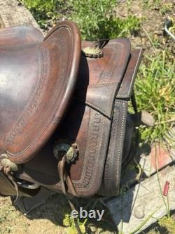 JC Higgins 14.5 Vintage Western Saddle