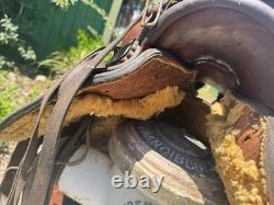 JC Higgins 14.5 Vintage Western Saddle