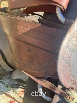 JC Higgins 14.5 Vintage Western Saddle