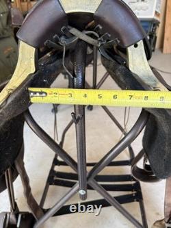 Jack Haggis Trooper Horse Saddle in Brown Leather 17.5