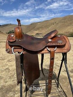 Jack Smith 15.5 Custom Western Cutting saddle