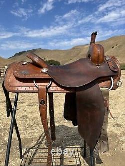 Jack Smith 15.5 Custom Western Cutting saddle