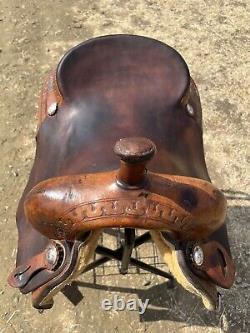 Jack Smith 15.5 Custom Western Cutting saddle