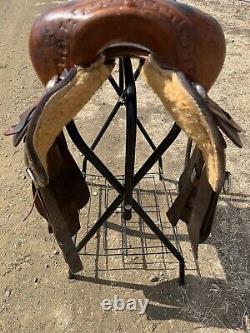 Jack Smith 15.5 Custom Western Cutting saddle