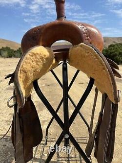 Jack Smith 15.5 Custom Western Cutting saddle