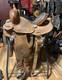 Jeff Smith 13.75 Western Saddle, Brown Leather, Traditional Barrel Saddle