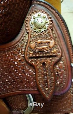 Jim Taylor work and Show Reining saddle 16.5 inch