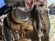John M. Fallis Balanced Ride Saddle 15 Seat Western With Breakaway Stirrups