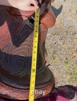 John M. Fallis Genuine Balanced Ride Western Saddle 15in