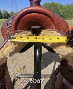 John M. Fallis Genuine Balanced Ride Western Saddle 15in