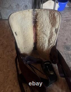 John M. Fallis Genuine Balanced Ride Western Saddle 15in