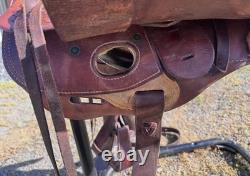 John M Fallis Western Saddle Balanced Ride, 15 Inch Seat