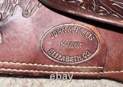 John M Fallis Western Saddle Balanced Ride, 15 Inch Seat