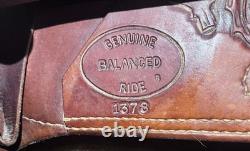 John M Fallis Western Saddle Balanced Ride, 15 Inch Seat