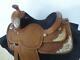Kathy's 15.5 Western Show Saddle Hand-tooled Leather, Gold/silver Plate Nice