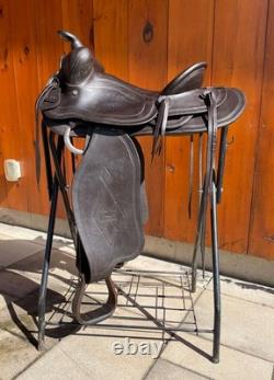 KEYSTON Western Leather Horse SADDLE