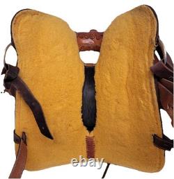 KO Trading Company Barrel Saddle, 15 Suede Seat, Roughout, Regular Oil Leather KO Trading Company Barrel Saddle, 15 Suede Seat, Roughout, Regular Oil Leather