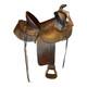 Keyston Bros Vintage Collectors Beartrap Saddle 1940s Dark Oil Highback 14 Seat